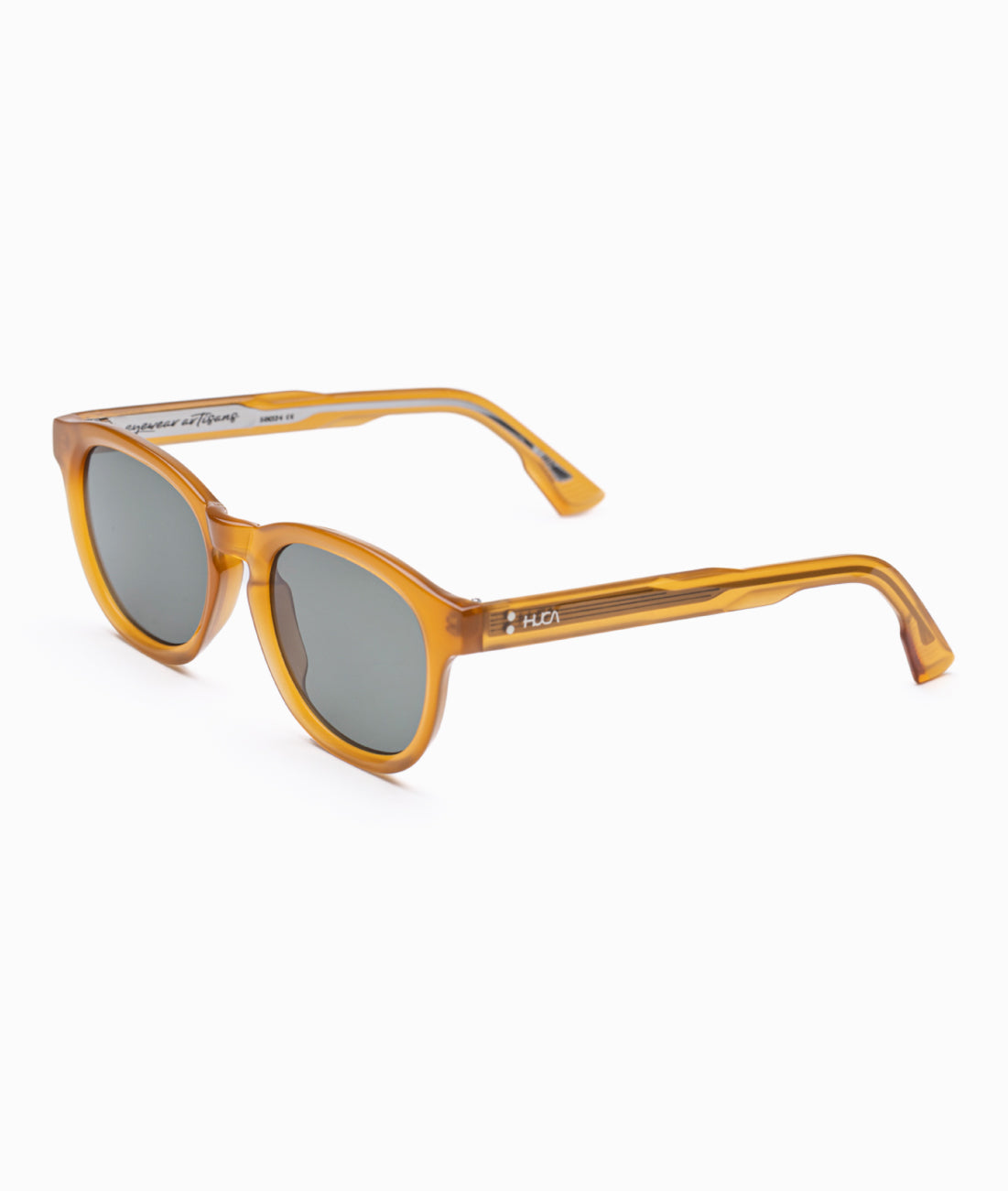 Gafas de sol cara pequeña hombre Amarilla redonda - HUCA