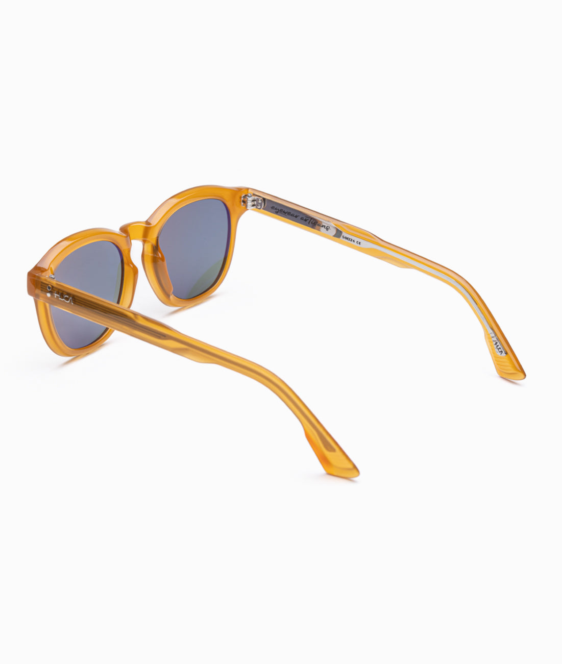 Gafas de sol cara pequeña hombre Amarilla redonda - HUCA