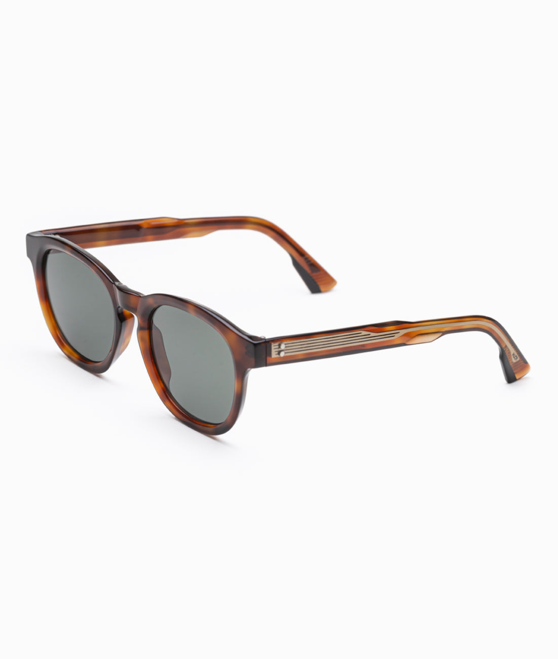 Gafas de sol hombre Havana light redonda - HUCA caras pequeñas