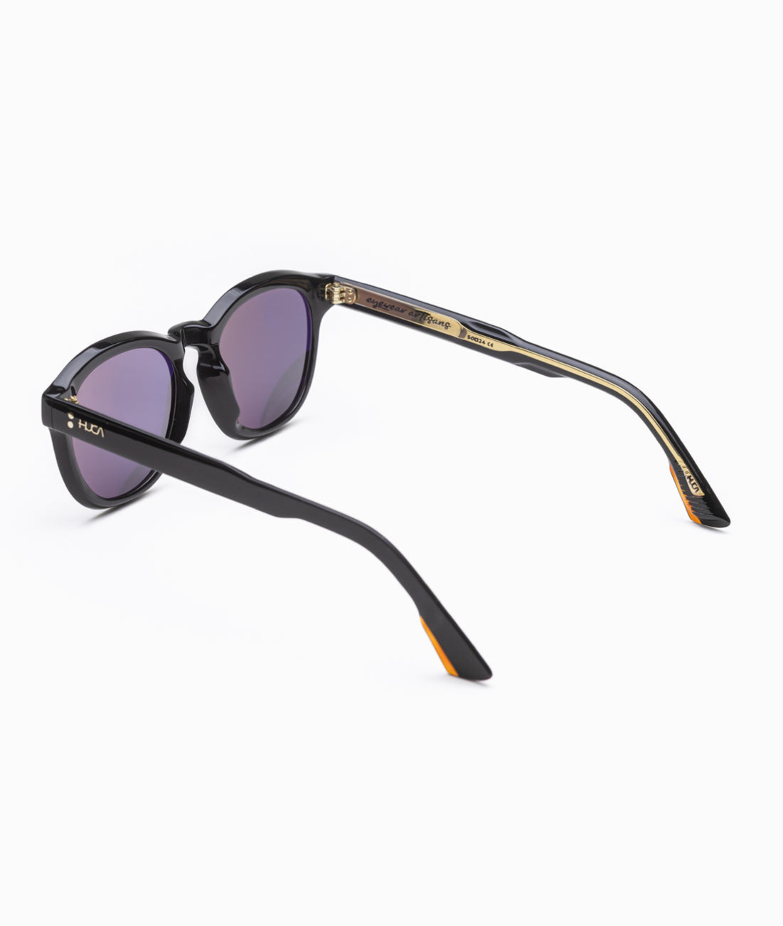 Gafas de sol cara pequeña hombre Negras redondas - HUCA