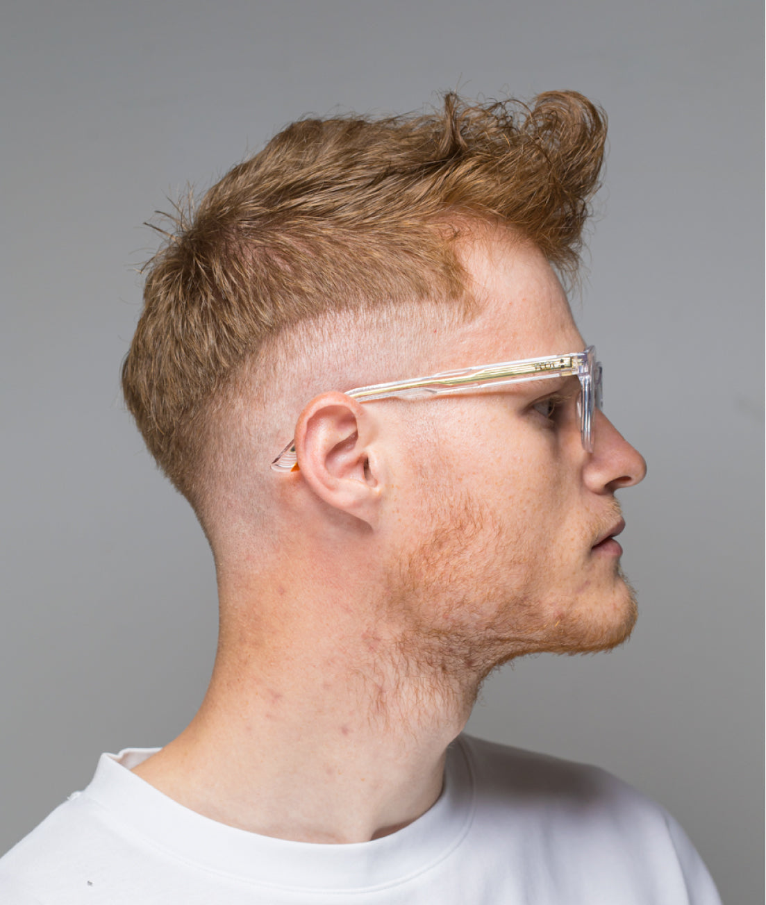 Gafas de sol cara pequeña hombre Transparentes redondas - HUCA