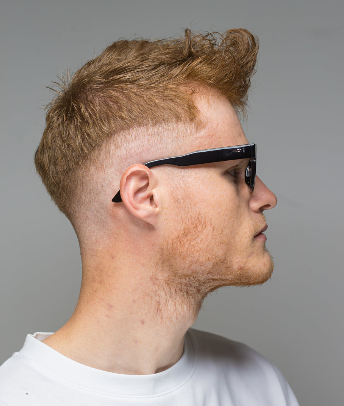 Gafas de sol cara pequeña hombre Negras rectangular - HUCA