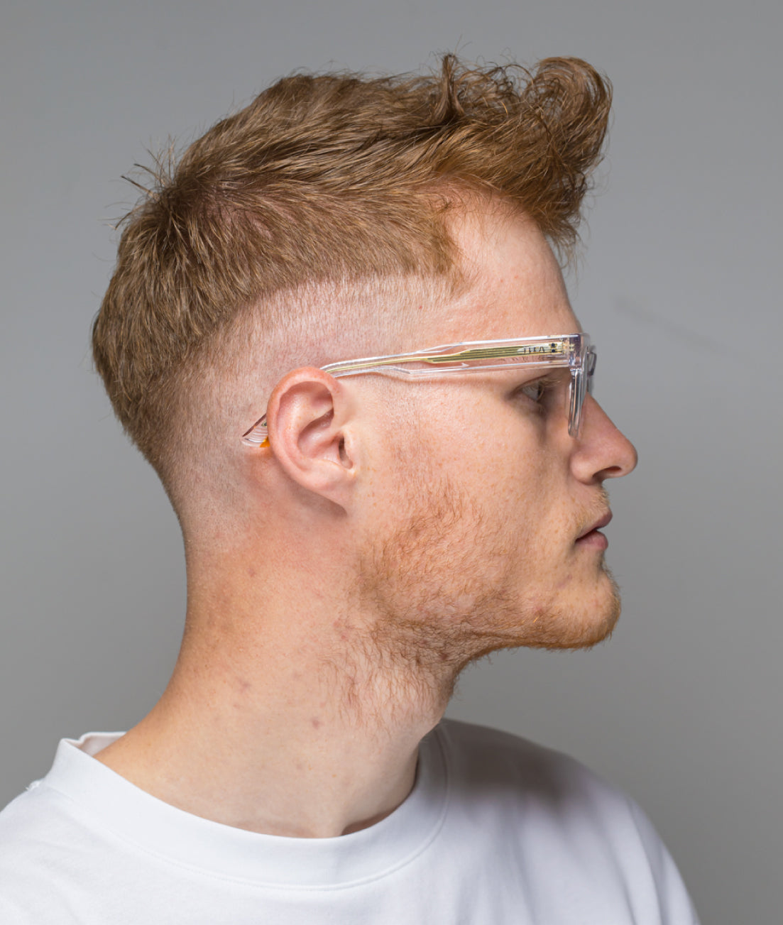 Gafas de sol hombre Transparentes rectangulares- HUCA caras pequeñas