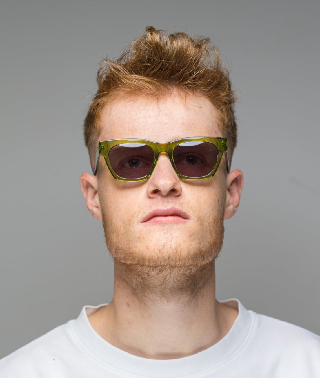 Gafas de sol cara pequeña hombre Verdes rectangulares - HUCA