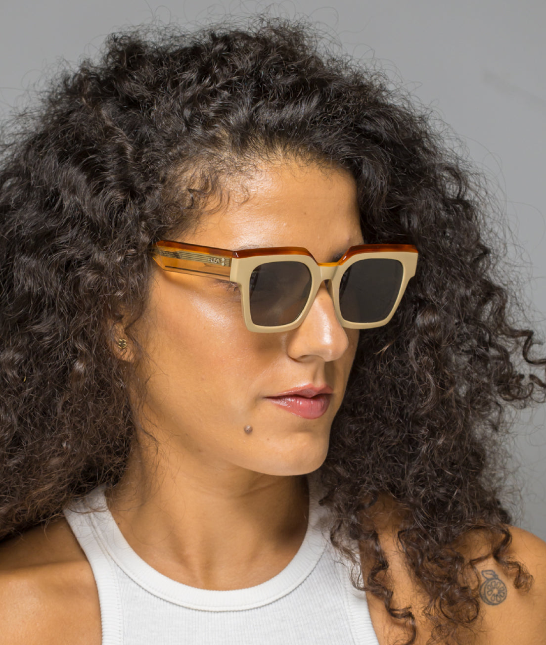 Gafas de sol mujer Maquillaje rectangular - HUCA caras pequeñas