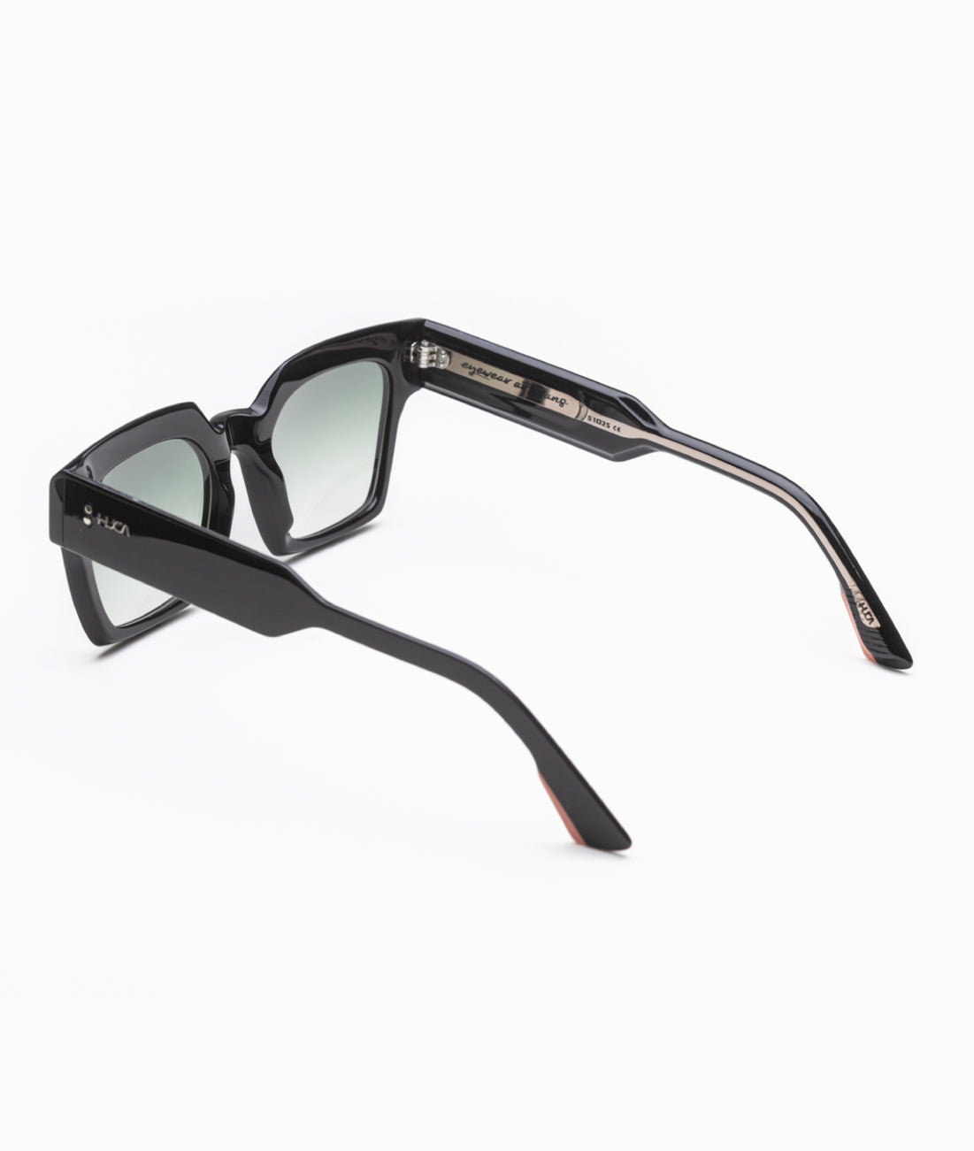 Gafas de sol mujer Negras rectangulares - HUCA caras pequeñas