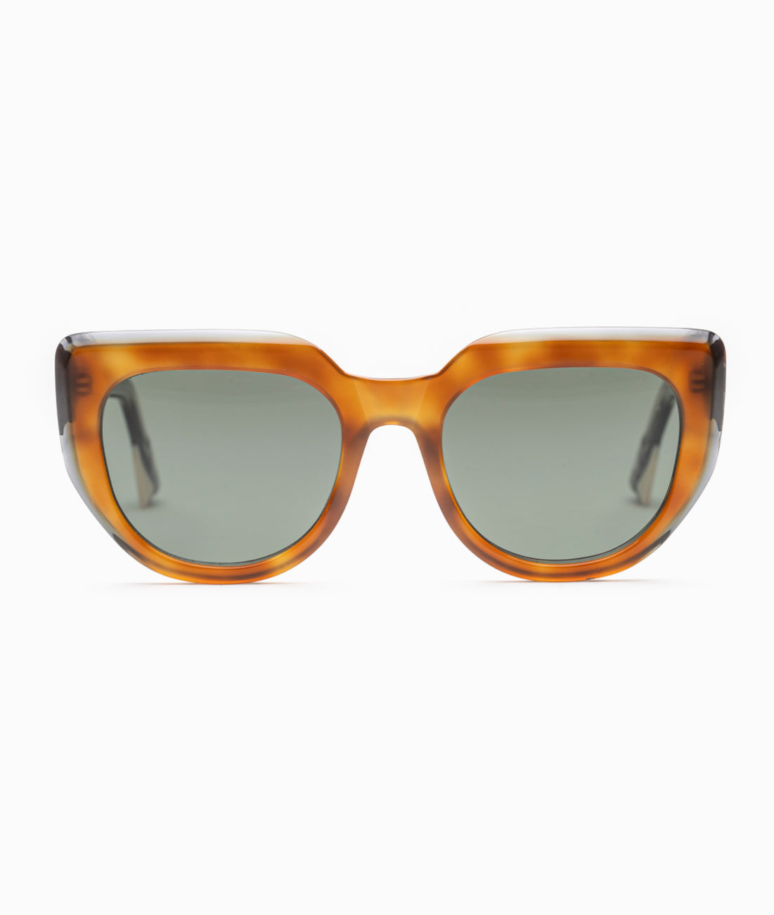 Gafas de sol mujer Havana + Negro transparente - HUCA caras pequeñas