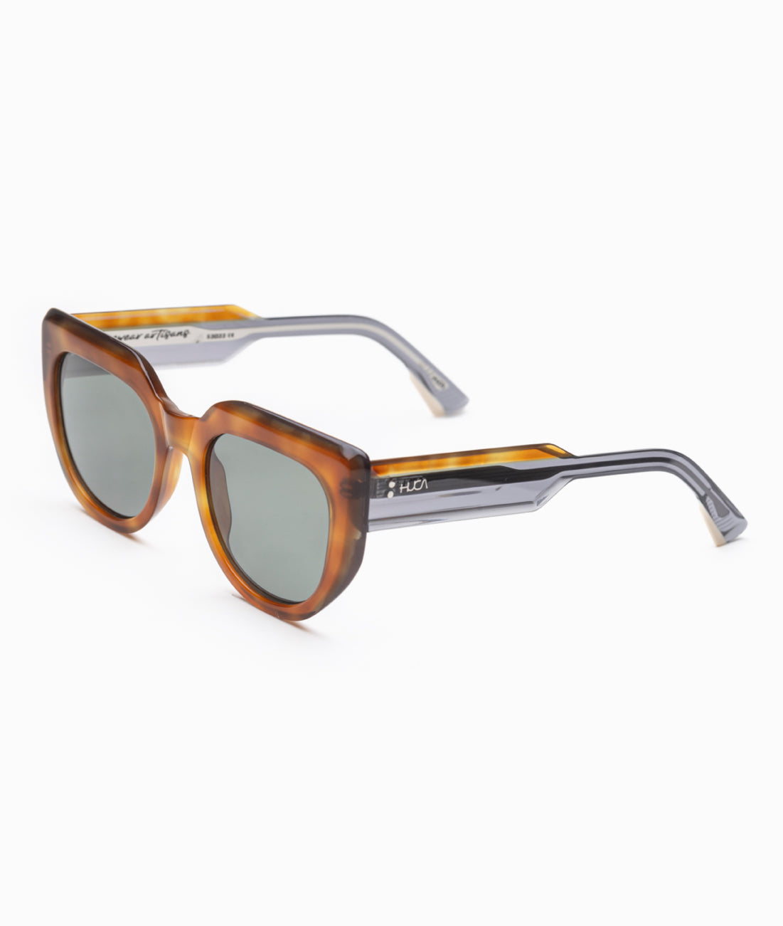 Gafas de sol mujer Havana + Negro transparente - HUCA caras pequeñas
