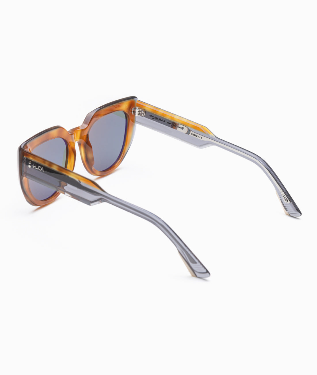 Gafas de sol mujer Havana + Negro transparente - HUCA caras pequeñas