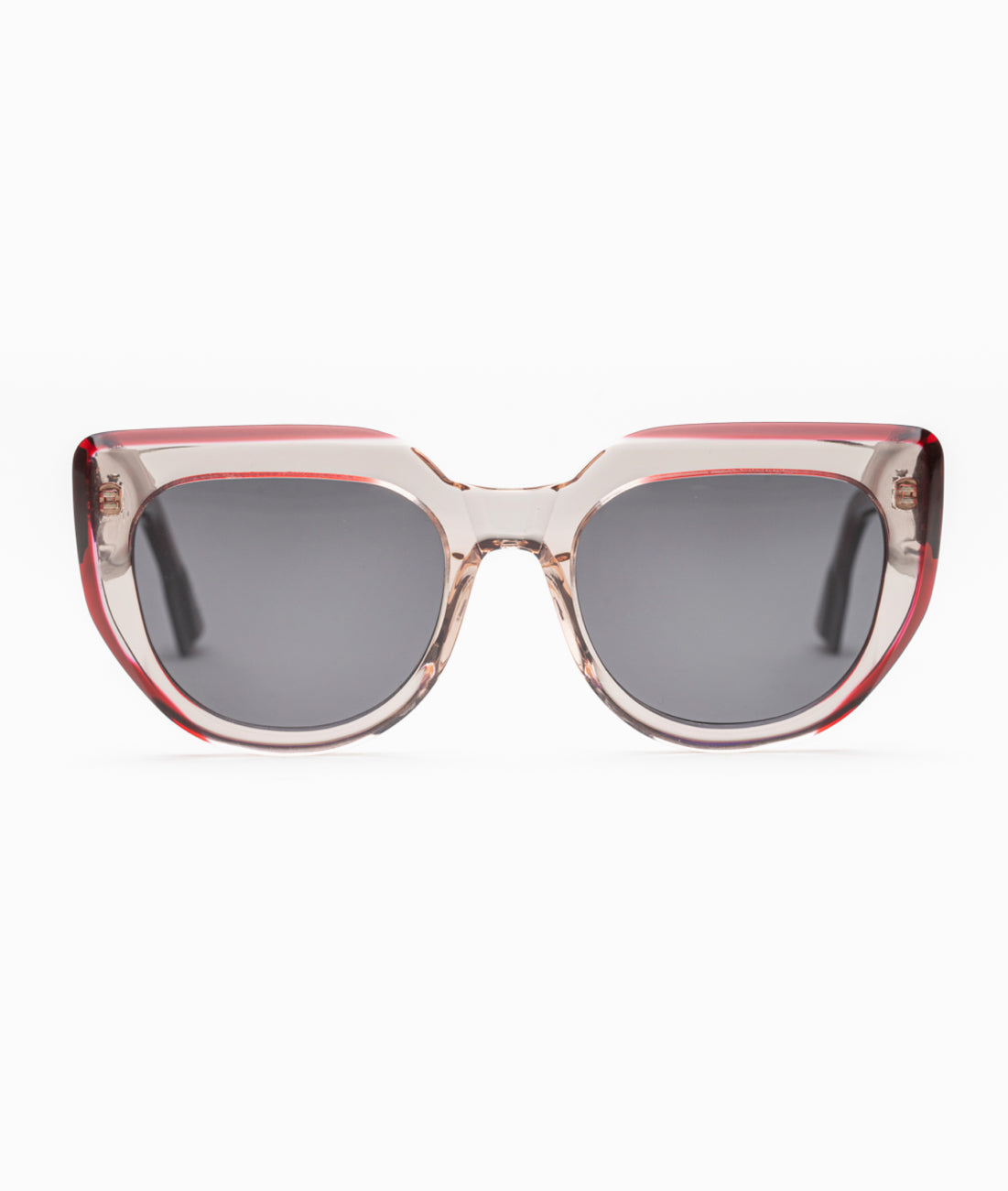 Gafas de sol mujer Rojo transparente - HUCA caras pequeñas