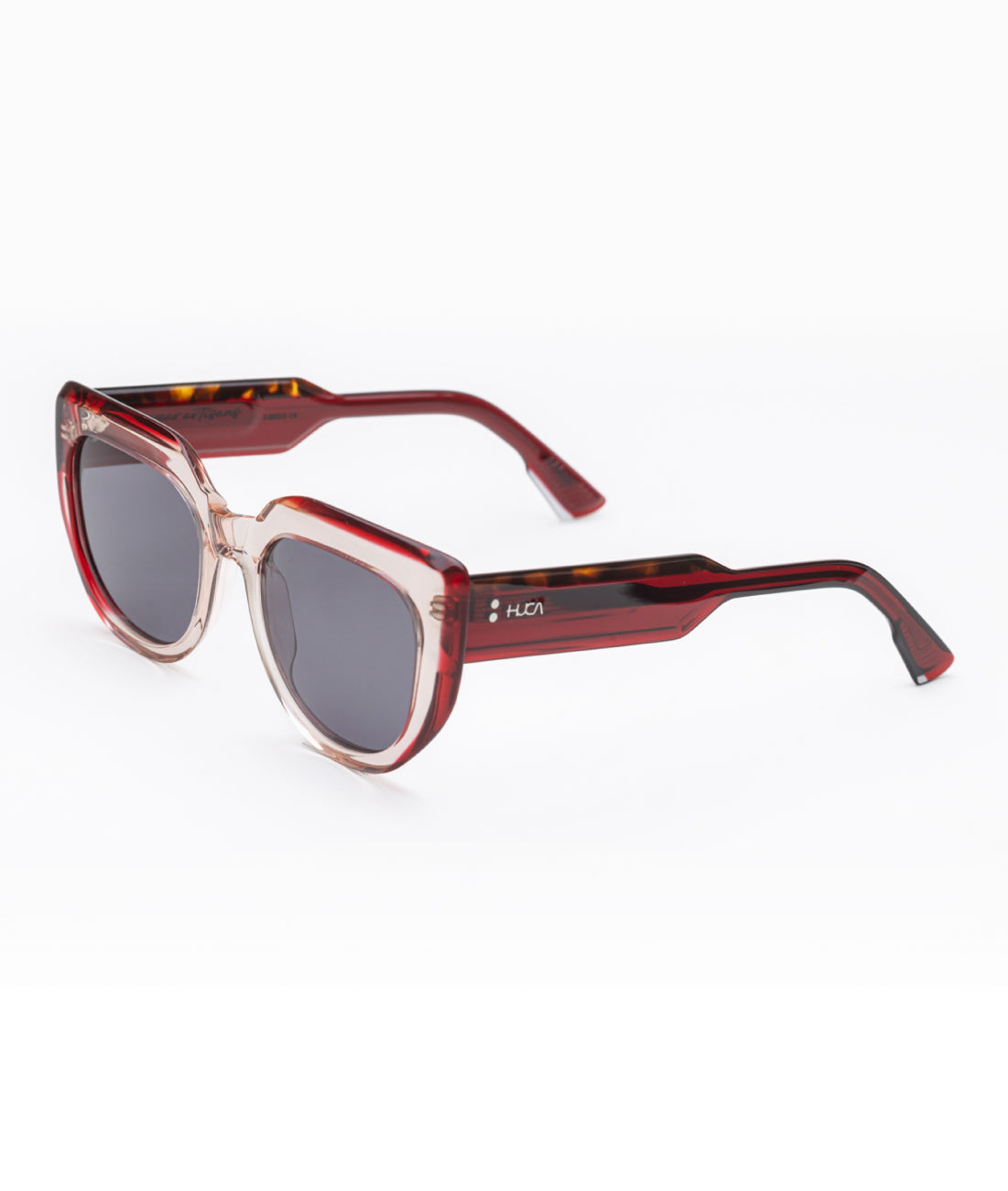 Gafas de sol mujer Rojas transparentes - HUCA caras pequeñas