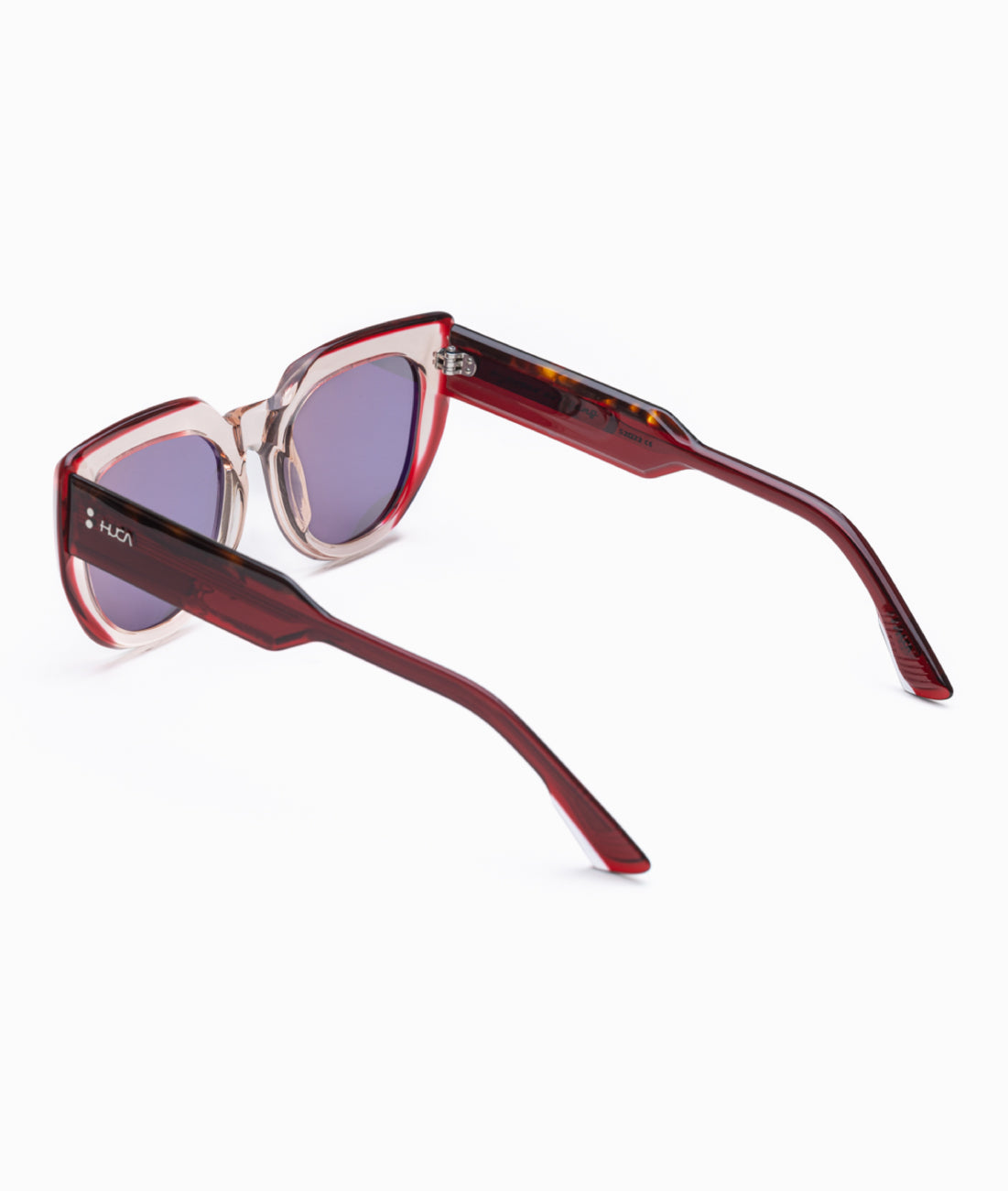 Gafas de sol mujer Rojo transparente - HUCA caras pequeñas