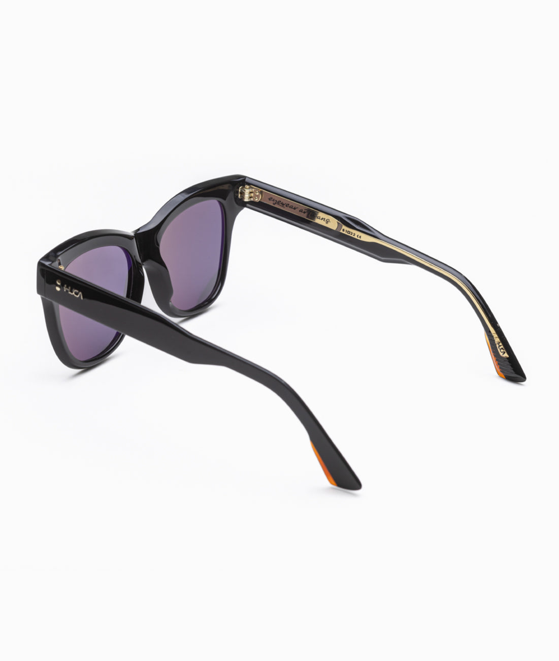 Gafas de sol mujer Negro + Dorado - HUCA caras pequeñas