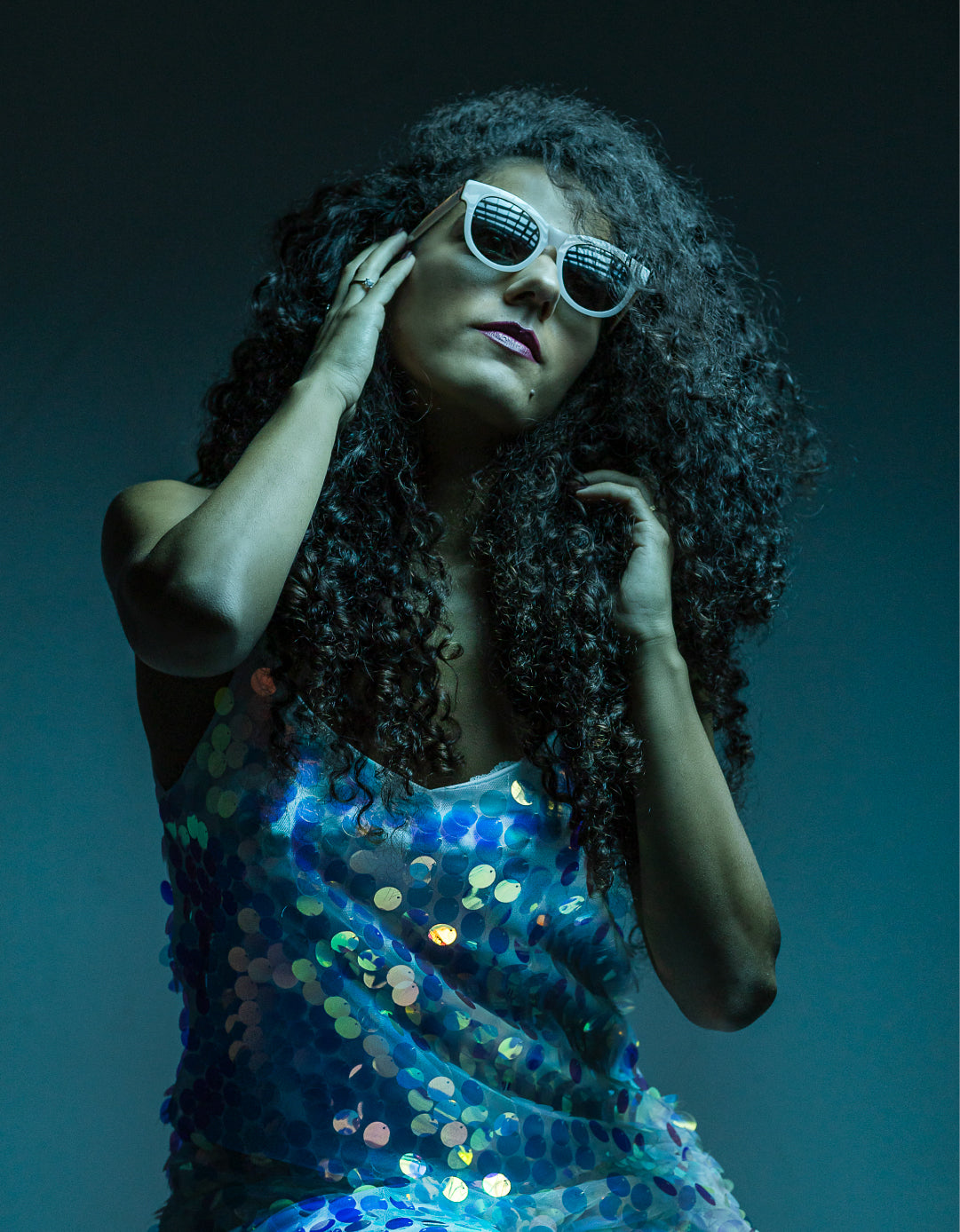 Gafas de sol cara pequeña mujer Blancas redondas - HUCA