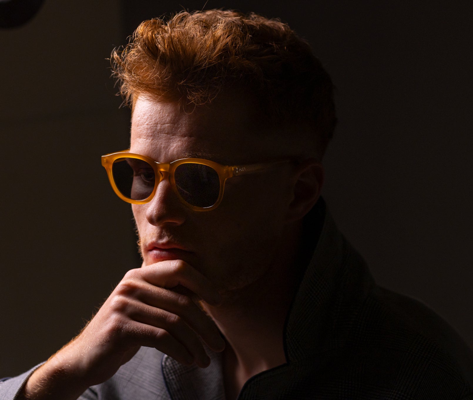 Gafas de sol cara pequeña hombre Amarillas - HUCA