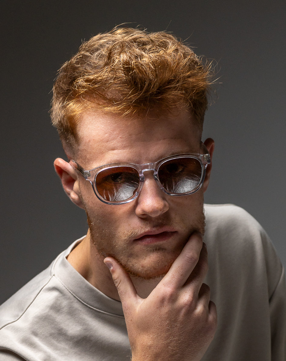 Gafas de sol hombre cara pequeña Transparentes - HUCA