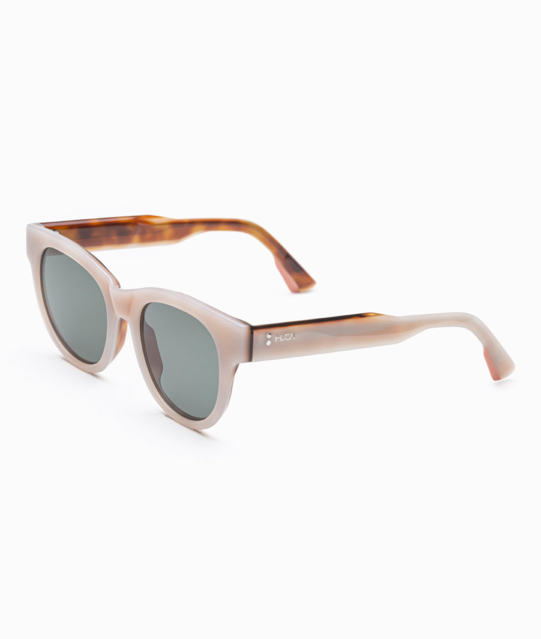 Gafas de sol cara pequeña mujer redondas Blancas + Havana - HUCA