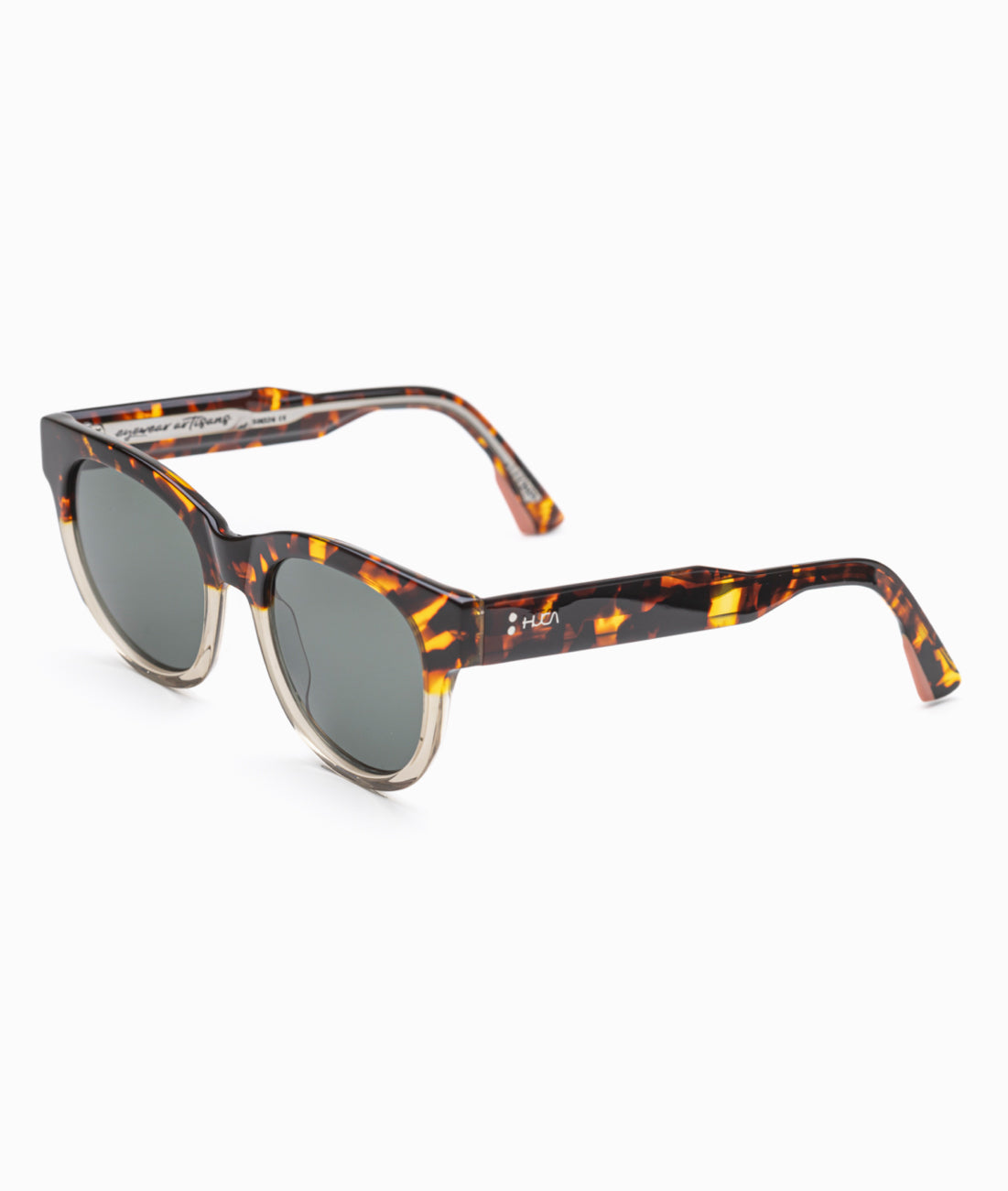 Gafas de sol mujer redonda Havana + transparente - HUCA caras pequeñas