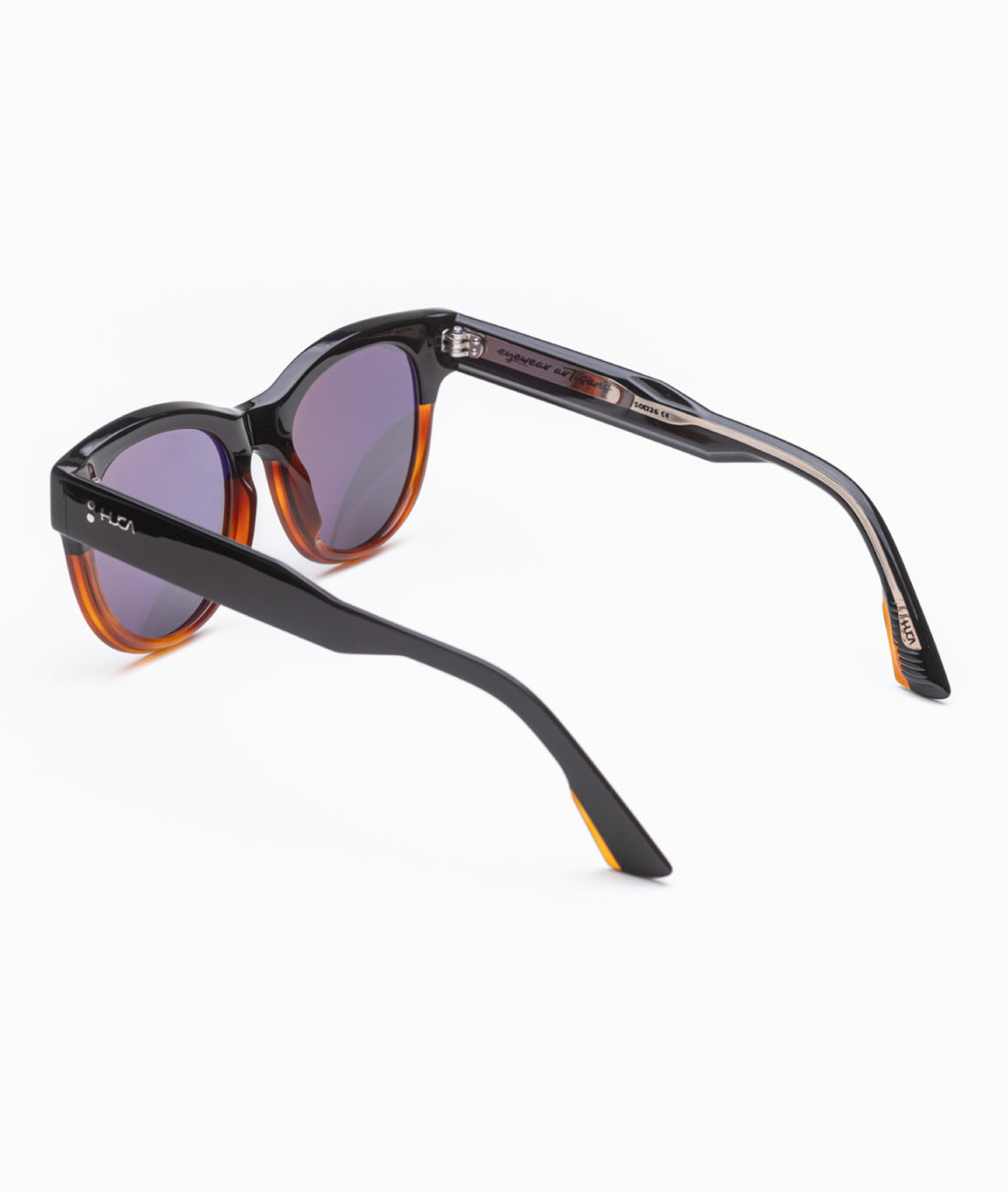 Gafas de sol cara pequeña mujer Negras + Carey redondas - HUCA