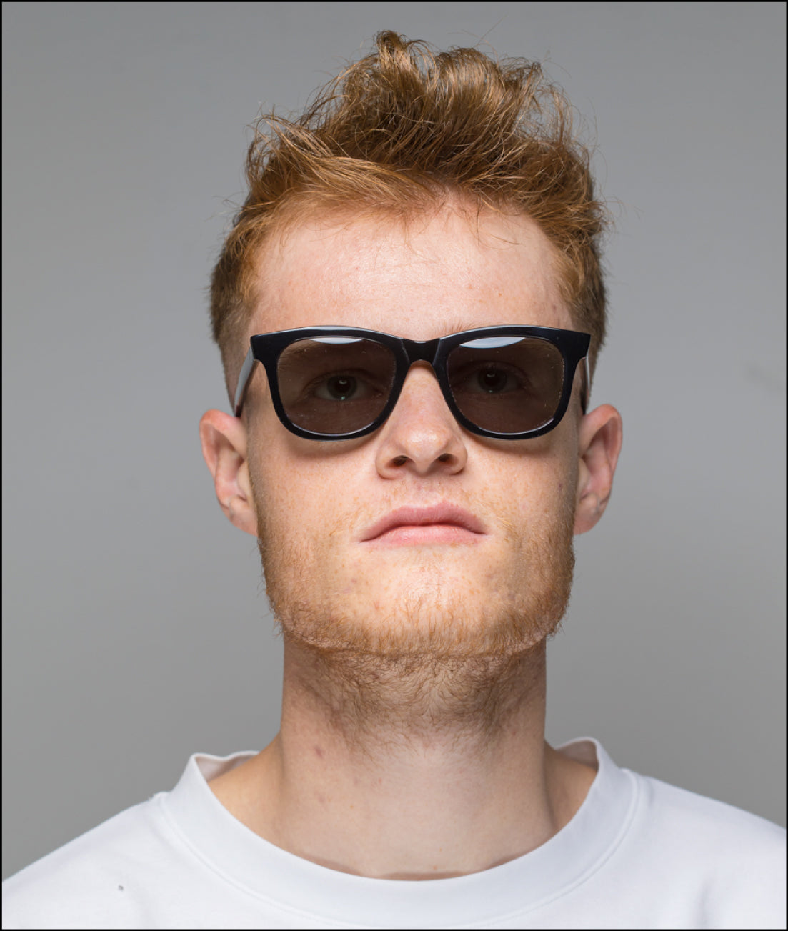 Gafas de sol cara pequeña hombre Negras rectangular - HUCA