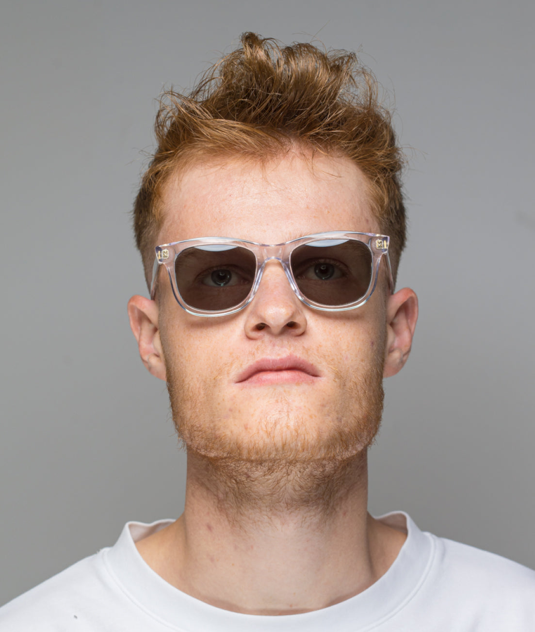 Gafas de sol cara pequeña hombre Transparentes rectangular - HUCA