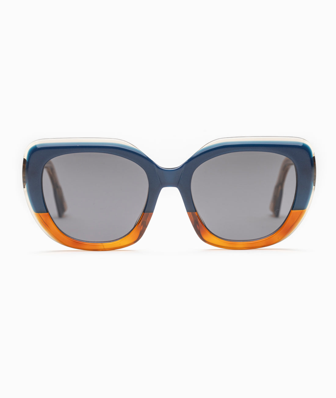 Gafas de sol mujer Azul + Carey - HUCA caras pequeñas