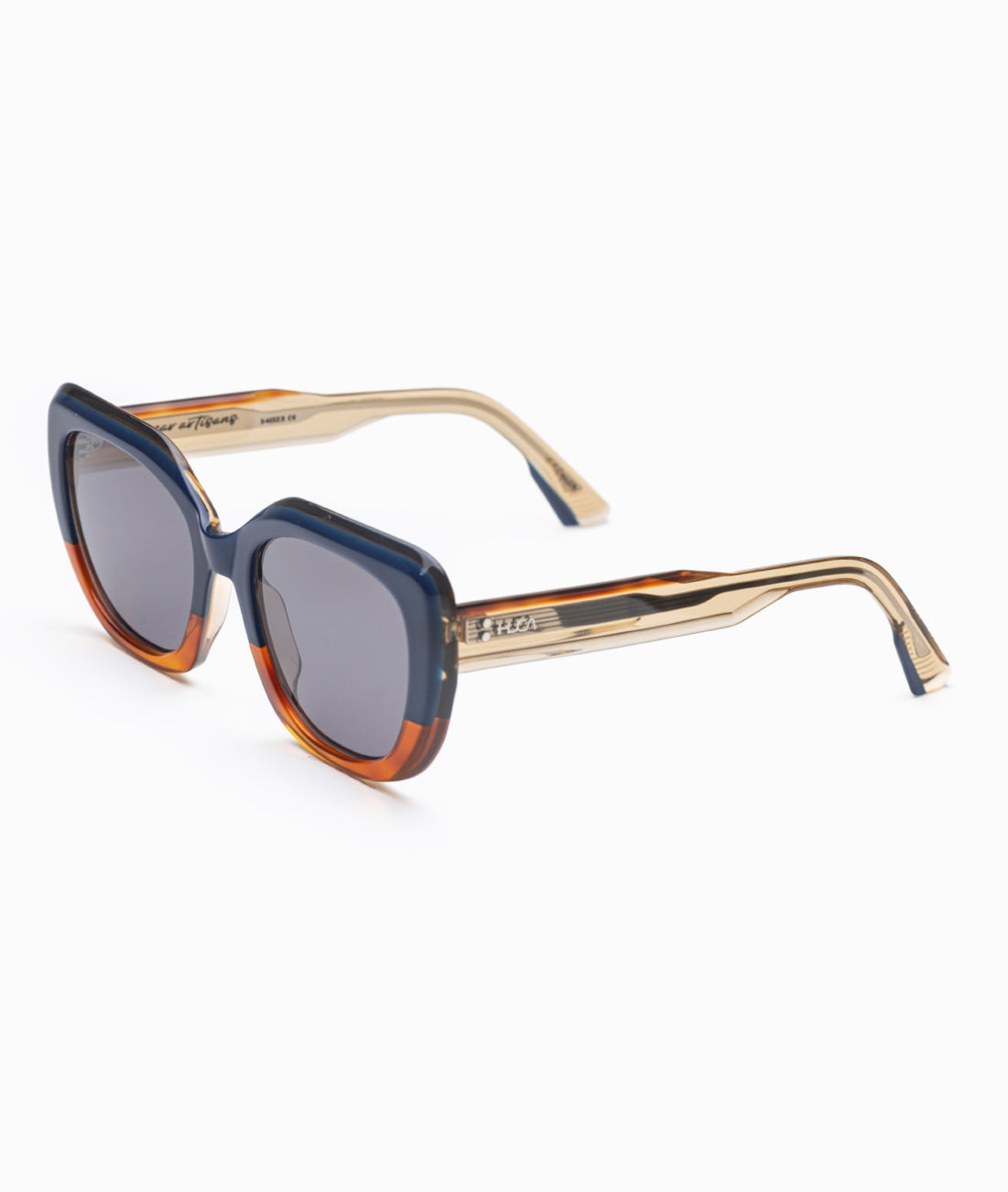 Gafas de sol mujer Azul + Carey - HUCA caras pequeñas