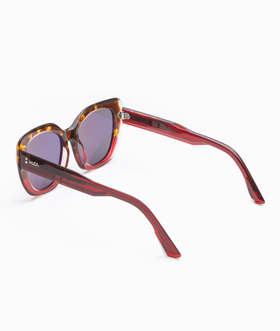 Gafas de sol mujer Havana + Rojo - HUCA caras pequeñas