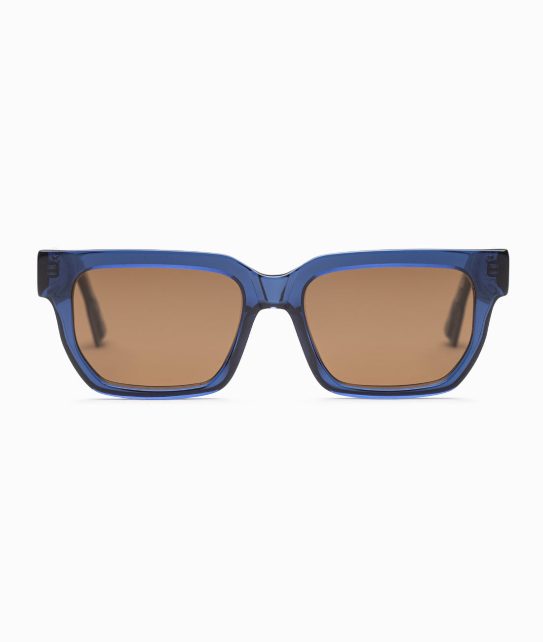 Gafas de sol cara pequeña hombre Azul transparente rectangulares - HUCA