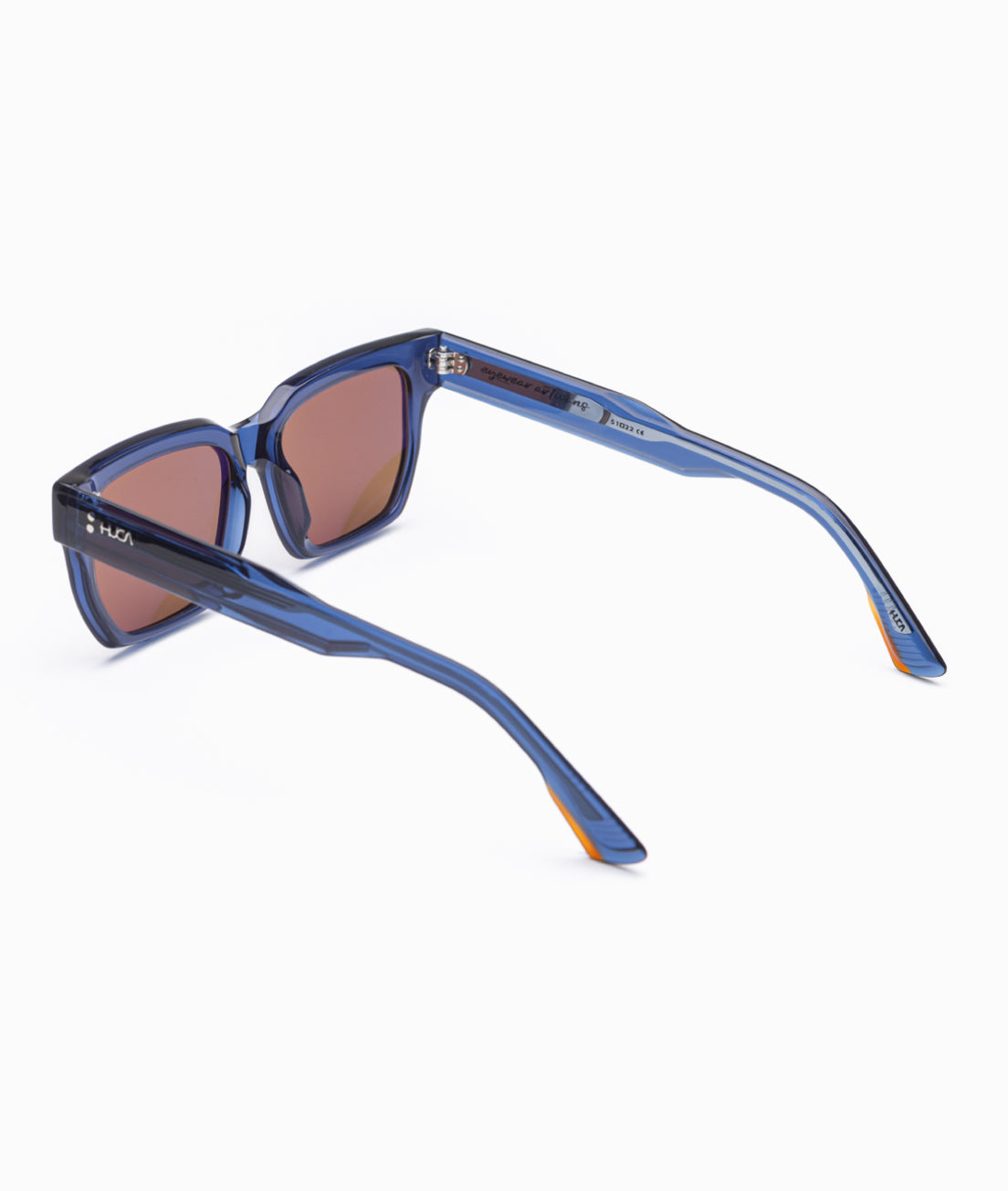 Gafas de sol cara pequeña hombre Azul transparente rentangulares -  HUCA