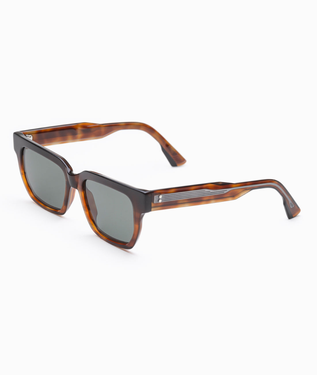 Gafas de sol hombre Negro + Havana - HUCA caras pequeñas