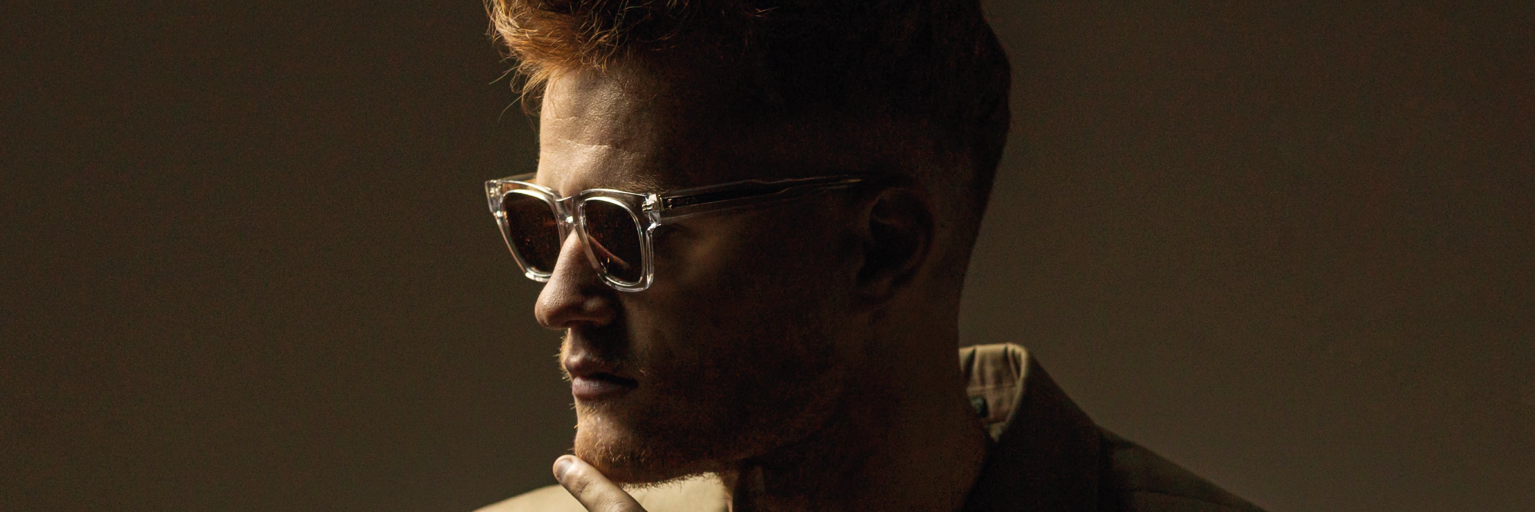 Gafas de sol cara pequeña hombre Transparentes rectangular - HUCA