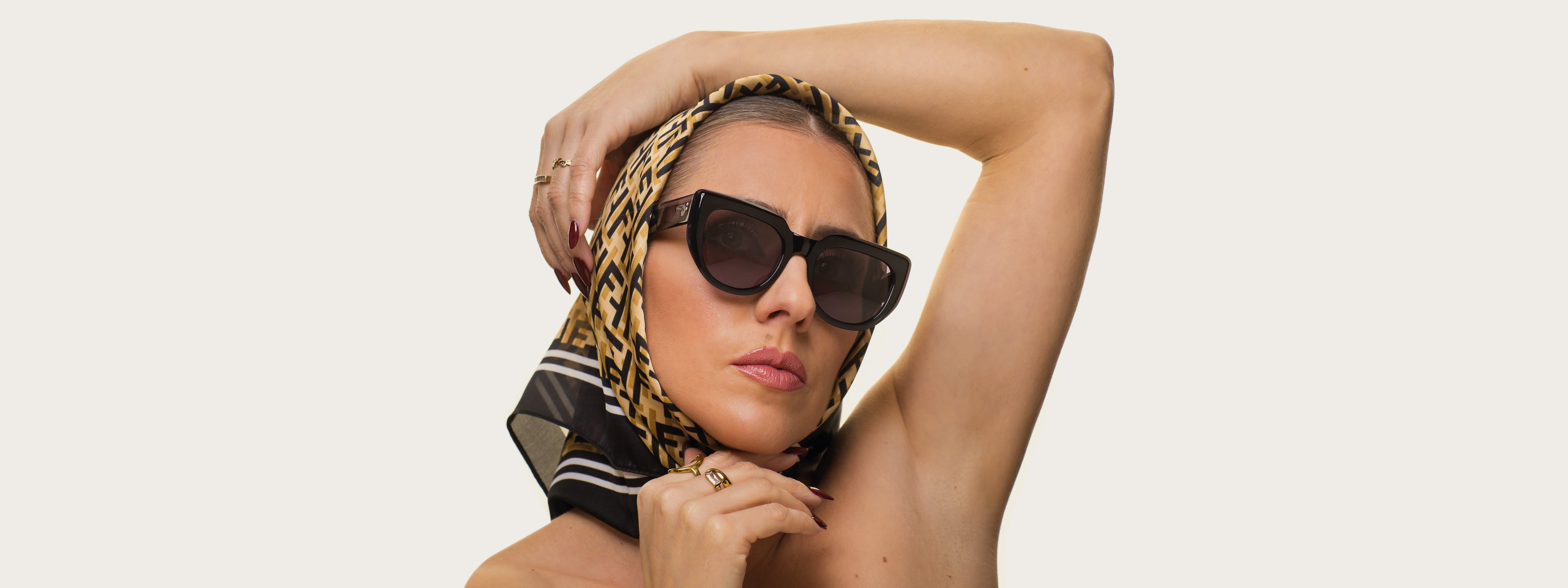Gafas de sol cara pequeña mujer Negro - HUCA