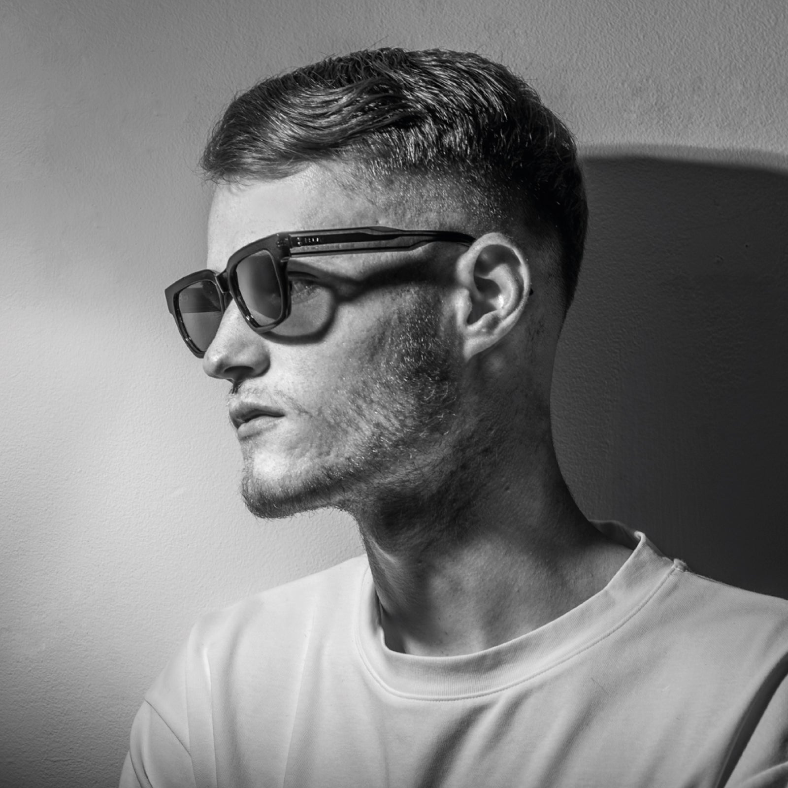 Gafas de sol cara pequeña hombre Negro transprente - HUCA